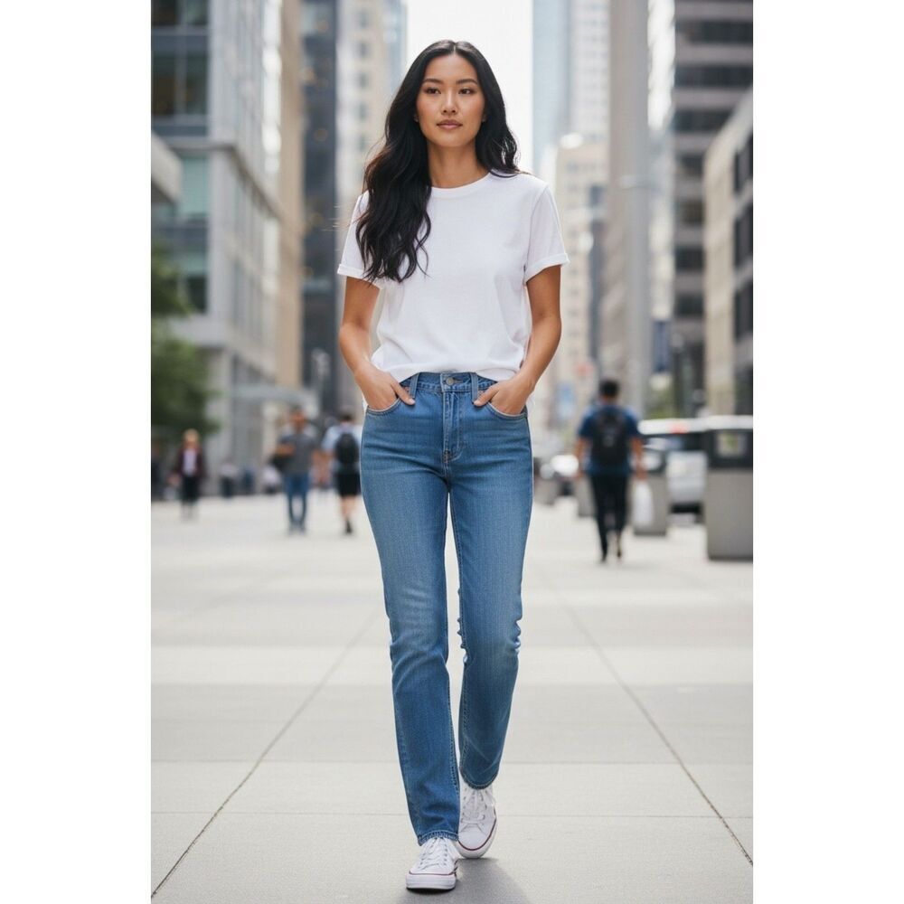 Levi's Women's Blue Denim Jeans - Size 24